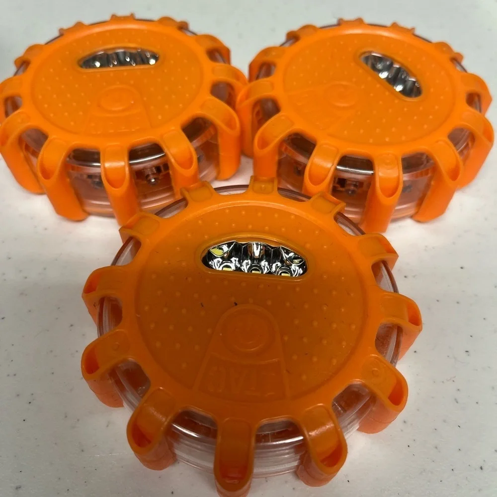 3 / 1TAC LED Road Flare Safety Disks - Picture 3 of 9